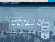 Tablet Screenshot of clubqualitelogicielle.fr